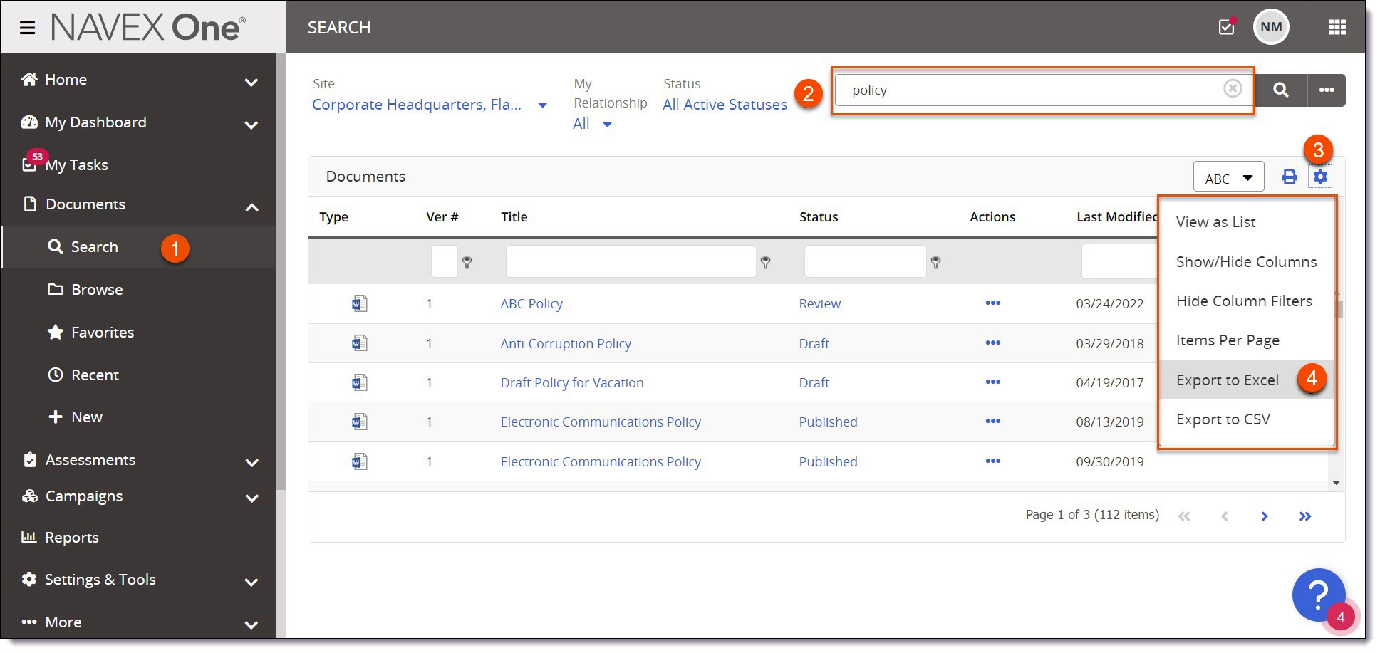 export index opensearch